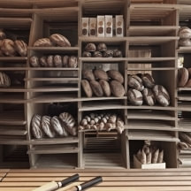 Стеллаж хлебный дизайнерский